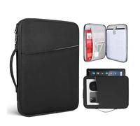 Housse de Transport pour Tablette 12,9" Compatible avec iPad Pro M4/iPad Air M2 M3 2024 2025, iPad Pro 12,9 M2 M1 6e/5e/4e/3e génération avec Clavier Magique/Smart Keyboard (Noir)