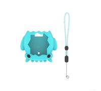 Housse de transport pour Tamagotchi Paradise Soft Touch (Bleu lac) | Matériau doux au toucher, poignée antidérapante, couleurs vives, bouton facile d'accès, protection quotidienne