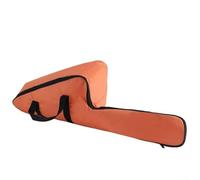 Housse de transport pour tronçonneuse portable en tissu Oxford Sac de rangement pour tronçonneuse 12 14 16 pouces Polyester 600D Sangles réglables Orange