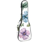 Housse de transport pour ukulélé 58,4 cm sans couture avec petits cœurs et pois rembourrés avec rangement et poignée épaisse, Multicolore 09, 25.9x9x3.1in/66x23x8cm, Organiseur de sac