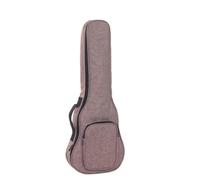 Housse de transport pour ukulélé - Sac à dos rembourré pour ukulélé de 53,3 cm, 58,4 cm, 66 cm, housse ethnique réglable compatible avec les ukulélés soprano de concert ténor, marron clair, 53,3 cm