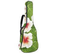 Housse de transport rembourrée en éponge douce pour guitare acoustique, électrique, basse classique, fleurs de lotus mystiques et libellules volantes, Multicolore 05, 42.9x16.9x4.7 in, Sac à dos