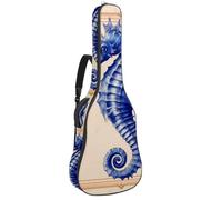 Housse de transport rembourrée en éponge douce pour guitare acoustique, électrique, basse classique, fleurs de lotus mystiques et libellules volantes, Multicolore 07, 42.9x16.9x4.7 in, Sac à dos