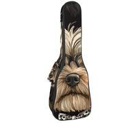 Housse de transport rembourrée pour ukulélé 58,4 cm, motif constellation et objets cosmiques sur le ciel nocturne avec rangement et poignée épaisse, Multicolore 08, 25.9x9x3.1in/66x23x8cm, Organiseur