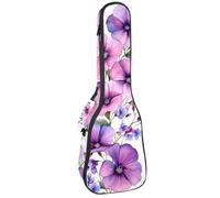 Housse de transport rembourrée pour ukulélé de 58,4 cm avec motif bokeh et paillettes roses et violettes avec poignée épaisse, Multicolore 06, 25.9x9x3.1in/66x23x8cm, Organiseur de sac