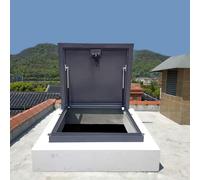 Housse de trappe de toit imperméable avec vérin à gaz et bande d'étanchéité - Accès durable au grenier et au sous-sol, résistant aux intempéries, facile à installer, 50 x 75 cm, solution d'entrée