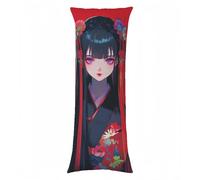 Housse de Traversin 180 cm x 60 cm Japon Taie d'oreiller Dessin animé Taie de Traversin Velour Améliorer Sommeil Qualité Protège Oreiller Double Face Impression pour Salon Chambre Lit Canapé, Model96