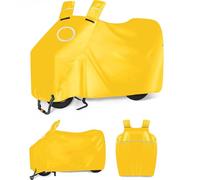 Housse de tricycle électrique pour adulte, sangles de rangement réfléchissantes, toutes saisons, coupe-vent, poussière, soleil, pluie et neige, avec sac de rangement (jaune, 2,1 m)