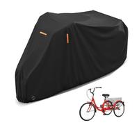 Housse De Tricycle pour Adulte Housse De Tricycle éLectrique, Housse De VéLo Coupe - Vent, Housse De VéLo ExtéRieur ImperméAble à l'eau, ProtéGez Votre VéLo De La Pluie, du Soleil des DéBris(Noir)