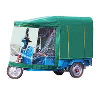 Housse de tricycle pour adulte, housse de tricycle en tissu Oxford robuste, convient à tous les vélos à 3 roues ou motos, rangement extérieur et intérieur (110 x 85 cm)