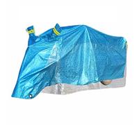 Housse de tricycle pour vélo adulte, housse de moto pour tricycle, toutes saisons, pluie, neige, protection UV, housse imperméable pour extérieur, housse de moto (bleu, 2,7 m/2,95 m)