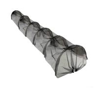 Housse de tunnel en micromaille pour jardin, bâche en plastique PE avec aérations d'extrémité, protection contre le gel pour légumes, fleurs, herbes, support non inclus (filet noir)