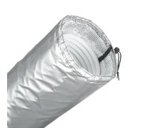 Housse de tuyau AC isolée portable - Isolation flexible pour intérieur/extérieur - Idéal pour la maison, le jardin, les bureaux, les garages, les fenêtres et la protection hivernale