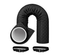 Housse De Tuyau Climatiseur - 150cm Manchon Isolant | Couverture Thermique Pour Tuyau D'Évacuation De Climatisation Mobile 130mm 150mm, Économie D'Énergie, Gris, Installation Rapide, 1 Pièce