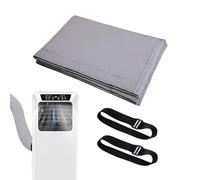 Housse de tuyau de climatisation - Tuyau isolant portable AC - Accessoire de climatisation amovible - Gaine isolante CA pliable pour tuyau d'évacuation de 5,9 pouces