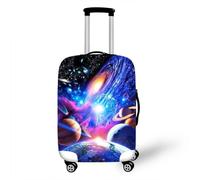 Housse de Valise 3D Galaxies Univers Planètes Impression Housse de Bagage Elastique Lavable Stretch Protège Valise Enfant Adulte Anti-Rayure Couvre Bagage Voyage (Colorée 5,L (26-28 Pouces))