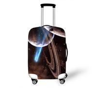 Housse de Valise 3D Galaxies Univers Planètes Impression Housse de Bagage Elastique Lavable Stretch Protège Valise Enfant Adulte Anti-Rayure Couvre Bagage Voyage (Colorée 3,L (26-28 Pouces))