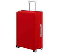 Housse de Valise à Roulettes Élastique Rouge, 1 Pièce Anti-poussière | Tissu Extensible, pour Bagage Souple et Trolley 26 à 30 Pouces, Voyage W nd, Business