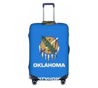 Housse de valise avec drapeau de l'État de l'Oklahoma - Impression tendance - Convient pour les affaires et l'extérieur, blanc, M