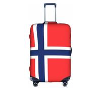 Housse de valise avec drapeau norvégien - Impression tendance - Convient pour les affaires et l'extérieur, blanc, M