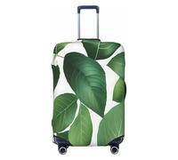 Housse de valise avec imprimé feuilles et plantes aromatiques, convient pour les bagages de 46 à 82 cm, Noir , XL