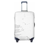 Housse de Valise Footprints in The Sand, Protection Lavable Haut de Gamme avec Fermeture éclair et Boucle sécurisées, Compatible avec Les valises de 45 à 80 cm (18 à 32 Pouces).