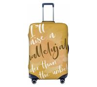 Housse de valise « Je crierai alléluia plus fort que l'incrédulit頻, protection de valise lavable de qualité supérieure avec fermeture éclair et boucle sécurisées, convient aux valises de voyage de