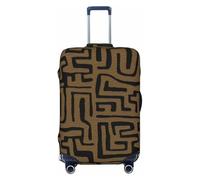 Housse de valise Kuba_Cloth à motif graphique, protection de valise lavable de qualité supérieure avec fermeture éclair et boucle sécurisées, convient aux valises de voyage de 18 à 32 pouces (petite