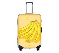 Housse de valise motif banane de dessin animé, impression de personnalité tendance, convient pour une utilisation professionnelle et extérieure, blanc, S