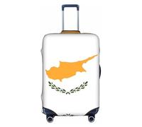 Housse de valise, motif drapeau de Chypre, impression de personnalité tendance, convient pour une utilisation professionnelle et extérieure, blanc, S