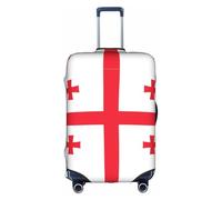 Housse de valise, motif drapeau de la Géorgie, impression de personnalité tendance, convient pour une utilisation professionnelle et extérieure, blanc, L