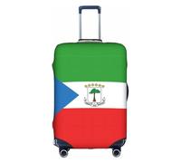 Housse de valise, motif drapeau de la Guinée équatoriale, impression tendance, convient pour une utilisation professionnelle et extérieure, blanc, M