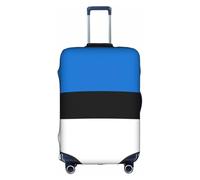 Housse de valise, motif drapeau de l'Estonie, impression de personnalité tendance, convient pour une utilisation professionnelle et extérieure, blanc, XL