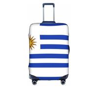 Housse de valise, motif drapeau de l'Uruguay, impression de personnalité tendance, convient pour une utilisation professionnelle et extérieure, blanc, L