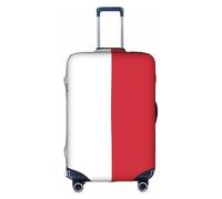 Housse de valise, motif drapeau de Malte, impression de personnalité tendance, convient pour une utilisation professionnelle et extérieure, blanc, L