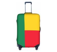 Housse de valise, motif drapeau du Bénin, impression de personnalité tendance, convient pour une utilisation professionnelle et extérieure, blanc, M