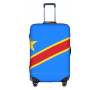Housse de valise, motif drapeau du Congo, impression de personnalité tendance, convient pour les affaires et l'extérieur, blanc, S