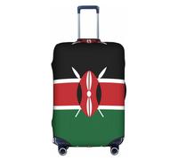 Housse de valise, motif drapeau du Kenya, impression de personnalité tendance, convient pour une utilisation professionnelle et extérieure, blanc, S