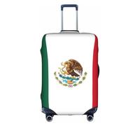 Housse de valise, motif drapeau du Mexique, impression tendance, convient pour les affaires et l'extérieur, blanc, S