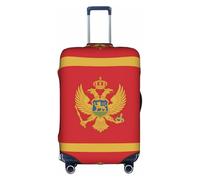 Housse de valise, motif drapeau du Monténégro, impression de personnalité tendance, convient pour une utilisation professionnelle et extérieure, blanc, S