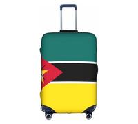 Housse de valise, motif drapeau du Mozambique, impression de personnalité tendance, convient pour une utilisation professionnelle et extérieure, blanc, L
