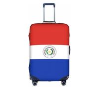 Housse de valise, motif drapeau du Paraguay, impression de personnalité tendance, convient pour une utilisation professionnelle et extérieure, blanc, S