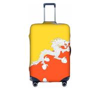 Housse de valise, motif drapeau du Royaume du Bhoutan, impression tendance et personnelle, convient pour une utilisation professionnelle et extérieure, blanc, M