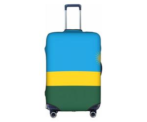 Housse de valise, motif drapeau du Rwanda, impression de personnalité tendance, convient pour une utilisation professionnelle et extérieure, blanc, XL