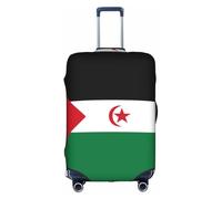 Housse de valise, motif drapeau du Sahara occidental, impression de personnalité tendance, convient pour une utilisation professionnelle et extérieure, blanc, M