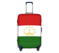 Housse de valise, motif drapeau du Tadjikistan, impression de personnalité tendance, convient pour une utilisation professionnelle et extérieure, blanc, S