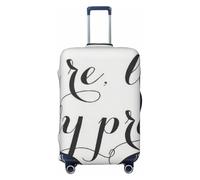 Housse de valise noire et blanche avec citation humoristique « Tu es vraiment très jolie », protection lavable de qualité supérieure avec fermeture éclair et boucle sécurisées, compatible avec les v