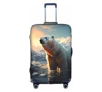 Housse de valise ours polaire en hiver, impression de personnalité tendance, convient pour une utilisation professionnelle et extérieure, blanc, XL