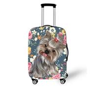 Housse De Valise Protection,3D Animal Chien Fleur ThèMe Elastique Housse De Protection pour Bagage,Anti-Rayures, Anti-PoussièRe, Lavable,Trolley Case Cover,18-32 Pouces (Couleur 5,S(18-21inch))