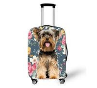 Housse De Valise Protection,3D Animal Chien Fleur ThèMe Elastique Housse De Protection pour Bagage,Anti-Rayures, Anti-PoussièRe, Lavable,Trolley Case Cover,18-32 Pouces (Couleur 3,S(18-21inch))